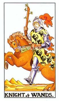 权杖骑士(逆位,正位)对方有欺骗吗？